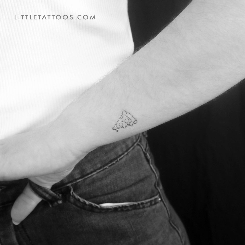 Slice of Pizza Temporary Tattoo - Set of 3