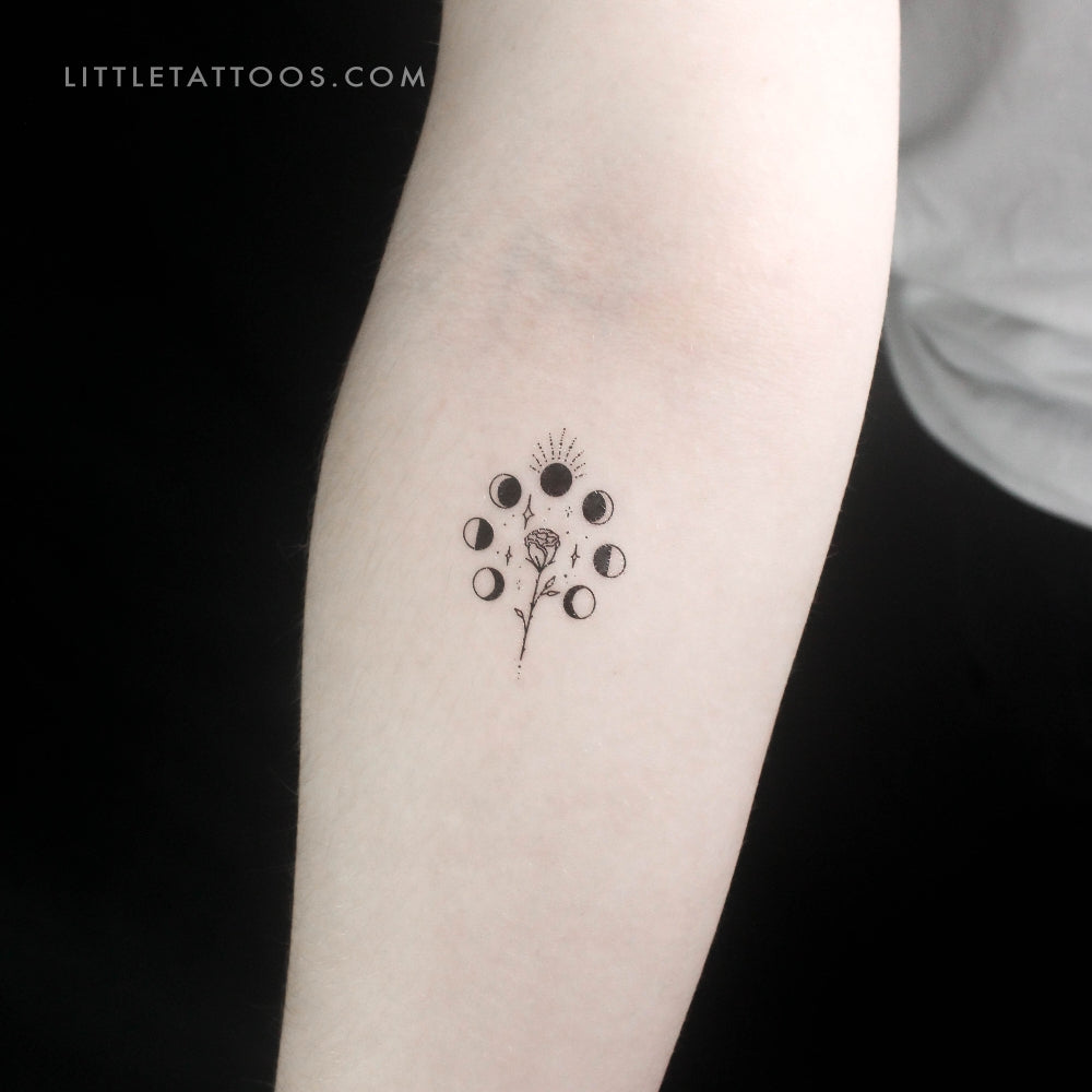 Rose Phases Temporary Tattoo by Tukoi - Set of 3