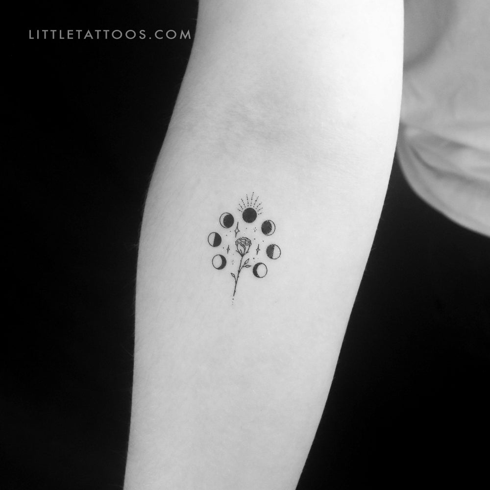 Rose Phases Temporary Tattoo by Tukoi - Set of 3