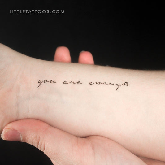 You Are Enough Temporary Tattoo - Set of 3