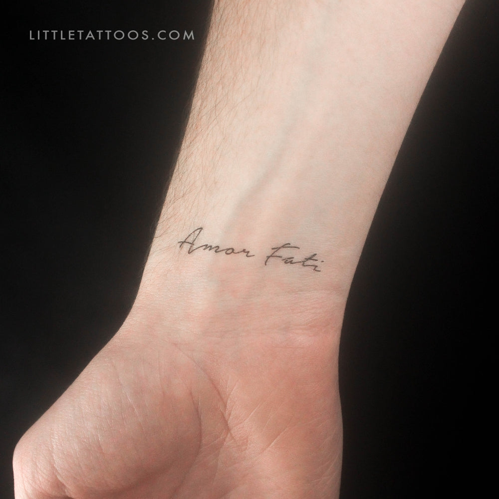 Amor Fati Temporary Tattoo - Set of 3