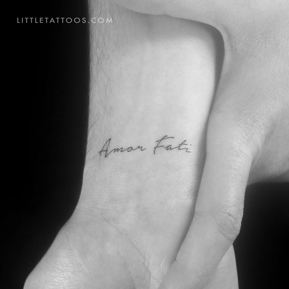 Amor Fati Temporary Tattoo - Set of 3