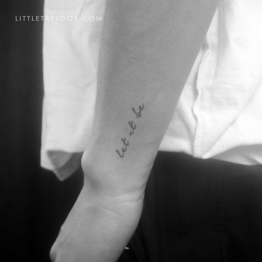 Let It Be Temporary Tattoo - Set of 3
