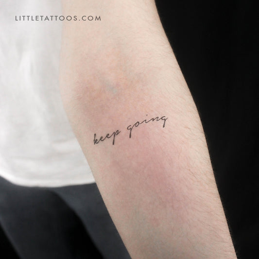 Keep Going Temporary Tattoo - Set of 3