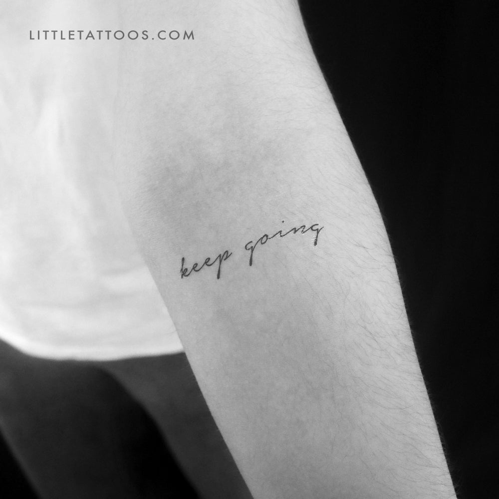Keep Going Temporary Tattoo - Set of 3