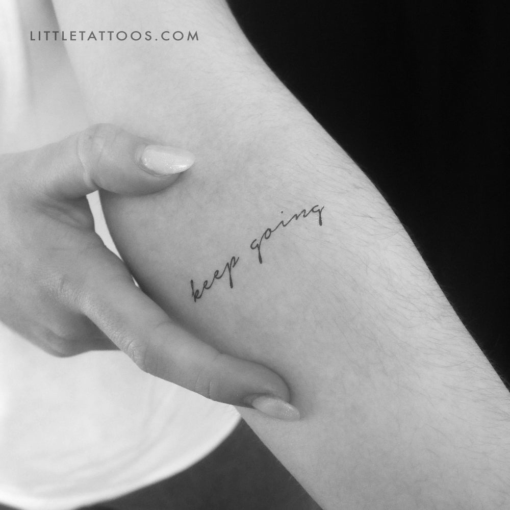 Keep Going Temporary Tattoo - Set of 3