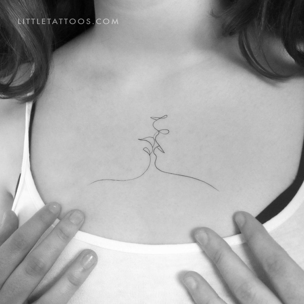 Tatuaje temporal de beso de 1991.ink - Juego de 3