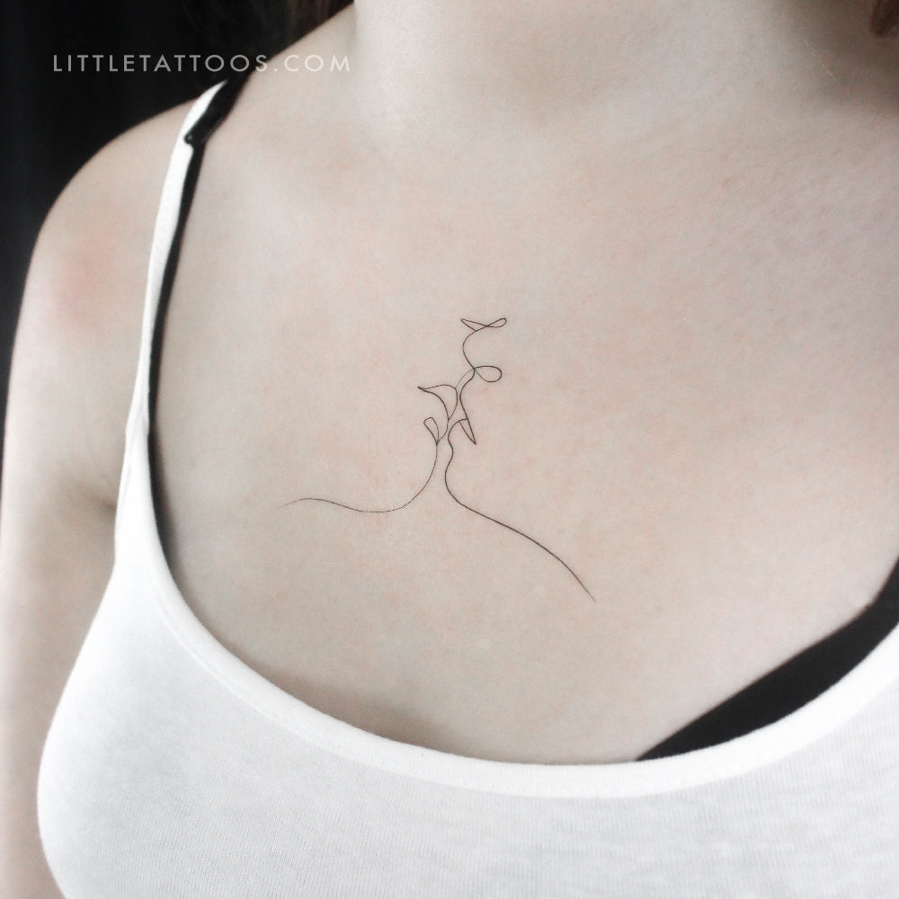 Tatuaje temporal de beso de 1991.ink - Juego de 3