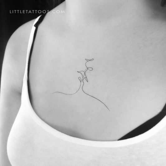 Tatuaje temporal de beso de 1991.ink - Juego de 3