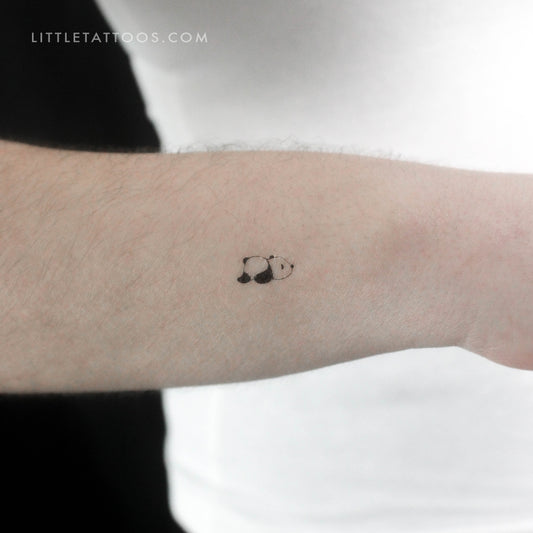 Tired Panda Temporary Tattoo - Set of 3