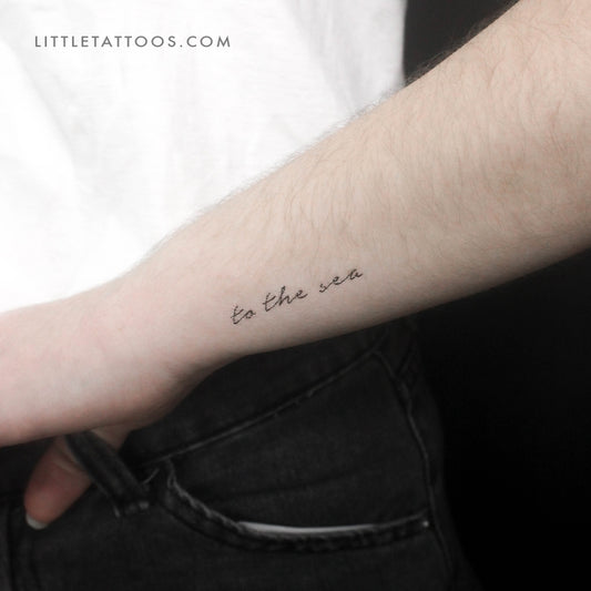 To The Sea Temporary Tattoo - Set of 3
