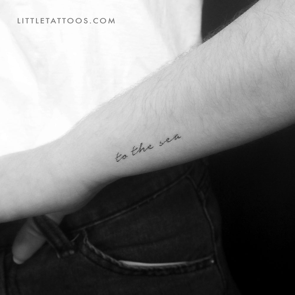 To The Sea Temporary Tattoo - Set of 3