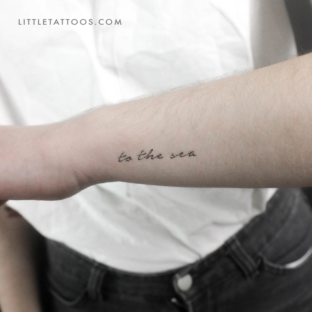 To The Sea Temporary Tattoo - Set of 3