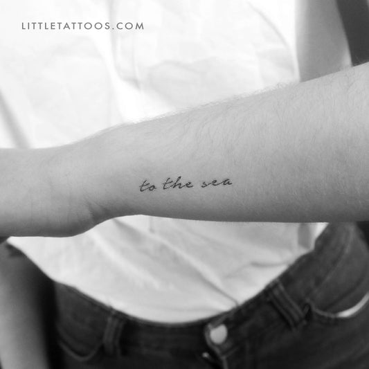 To The Sea Temporary Tattoo - Set of 3