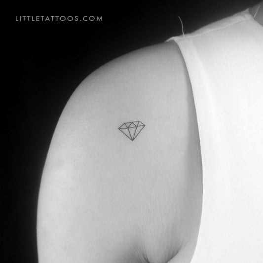 Minimalist Diamond Temporary Tattoo - Set of 3