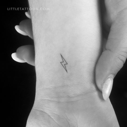 Tatuaje temporal de rayo pequeño (juego de 3)