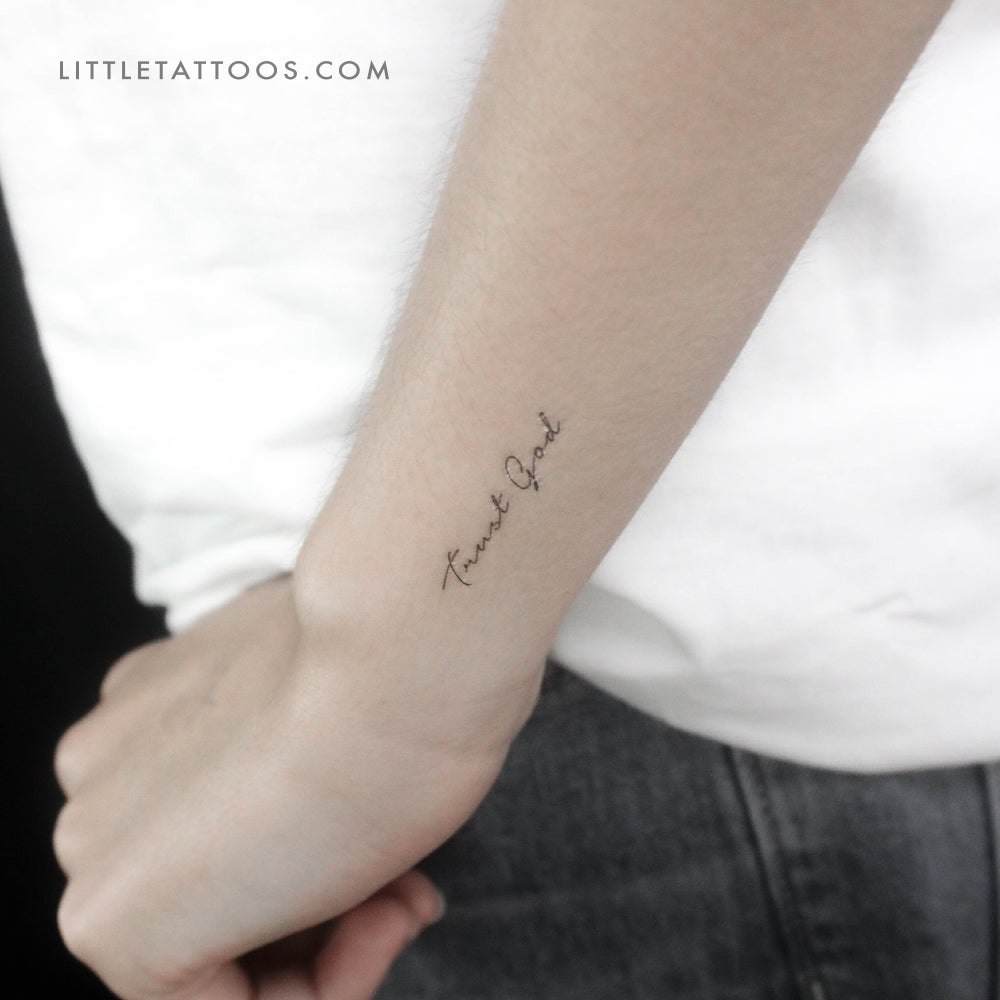 Trust God Temporary Tattoo - Set of 3