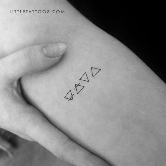 Alchemical Symbols Temporary Tattoo - Set of 3