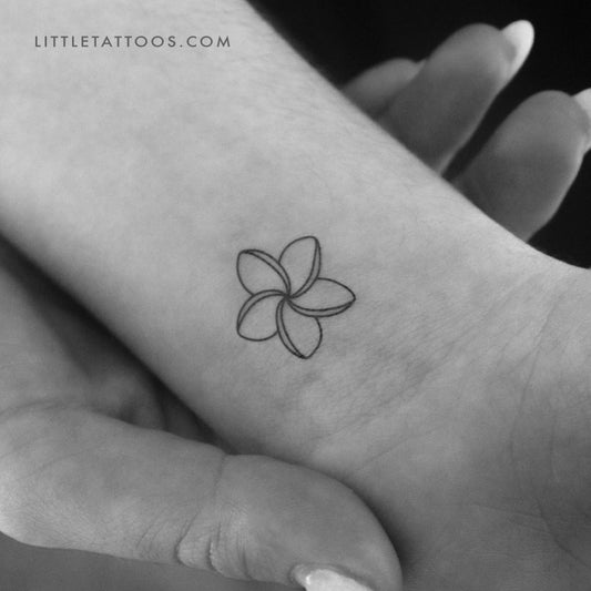 Plumeria Temporary Tattoo (Set of 3)