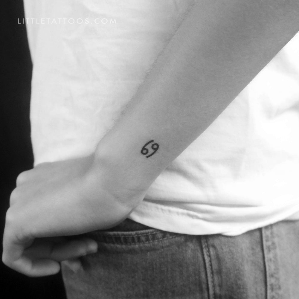 Tatuaje temporal del símbolo del zodiaco Cáncer - Juego de 3