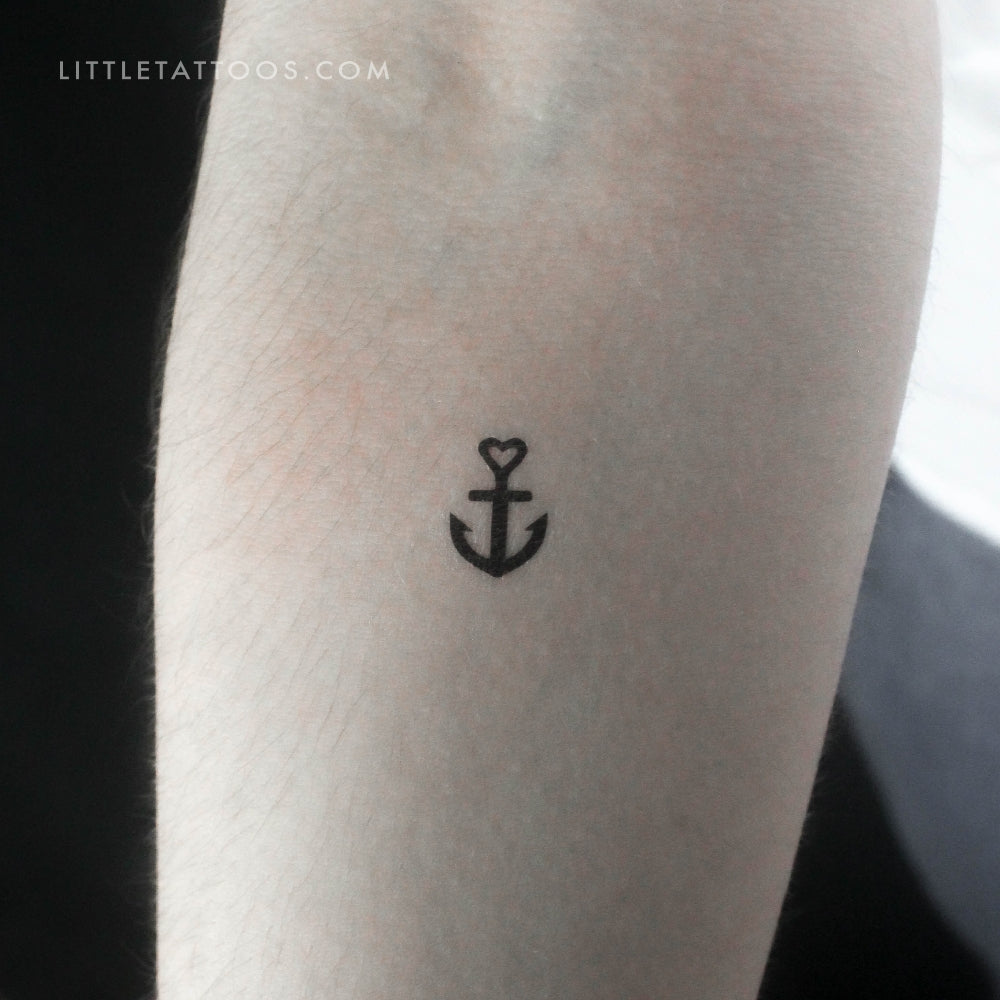 Love Anchor Temporary Tattoo - Set of 3