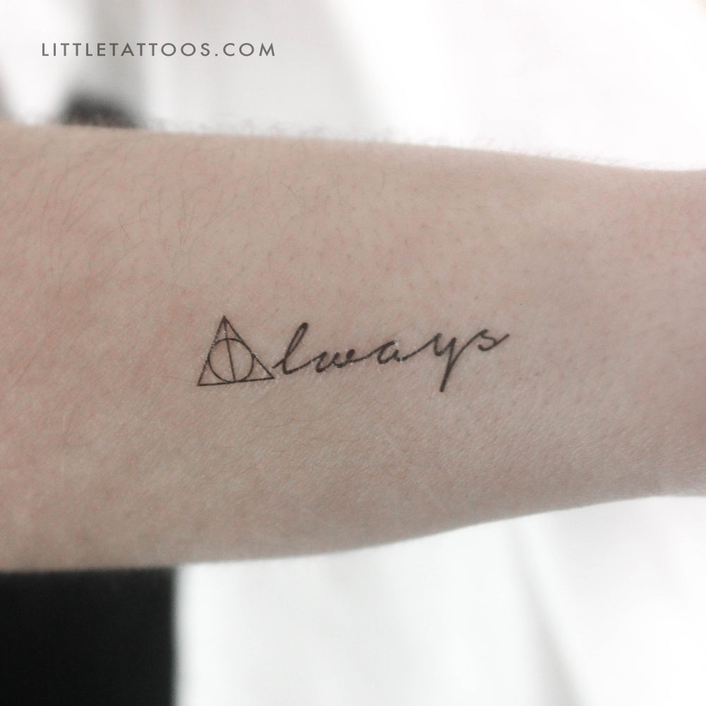 Always + Deathly Hallows Temporary Tattoo - Set of 3
