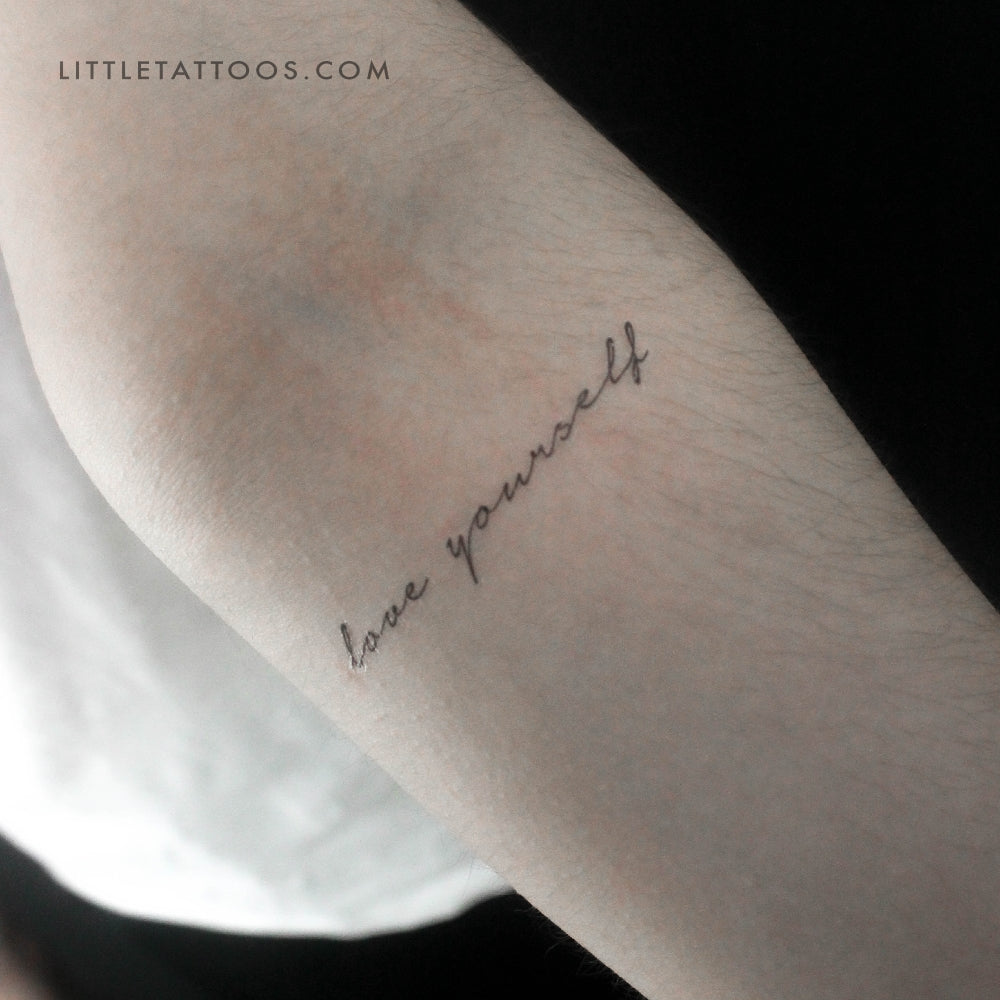 Love Yourself Temporary Tattoo - Set of 3