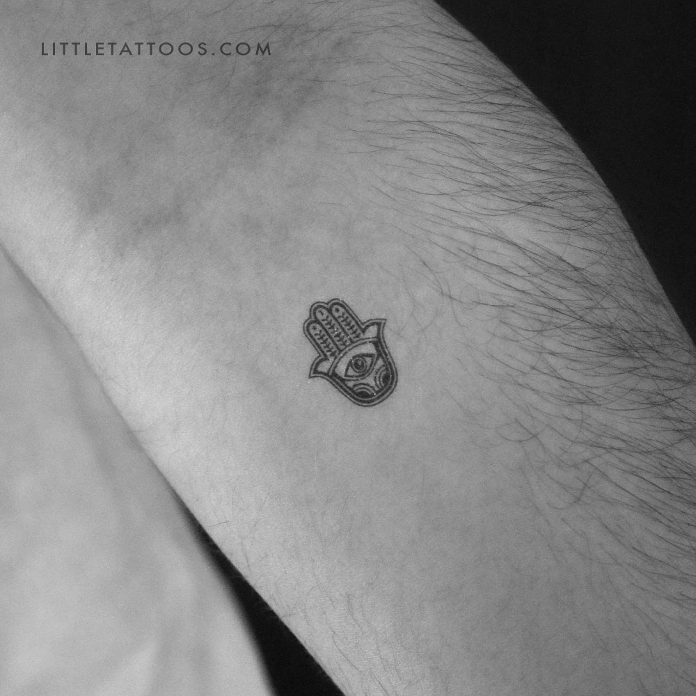 Small Hamsa Temporary Tattoo - Set of 3