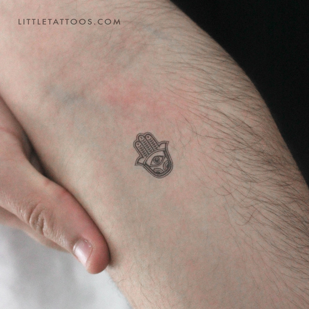 Small Hamsa Temporary Tattoo - Set of 3