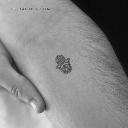 Small Hamsa Temporary Tattoo - Set of 3