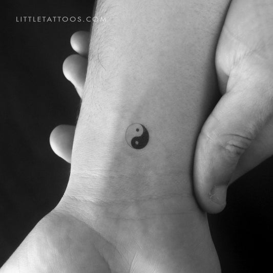 Yin Yang Temporary Tattoo - Set of 3
