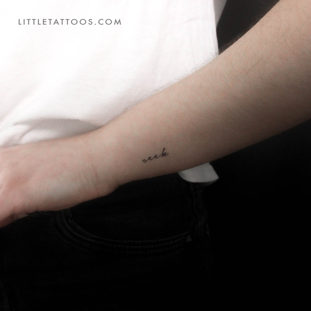 'Seek' Temporary Tattoo - Set of 3
