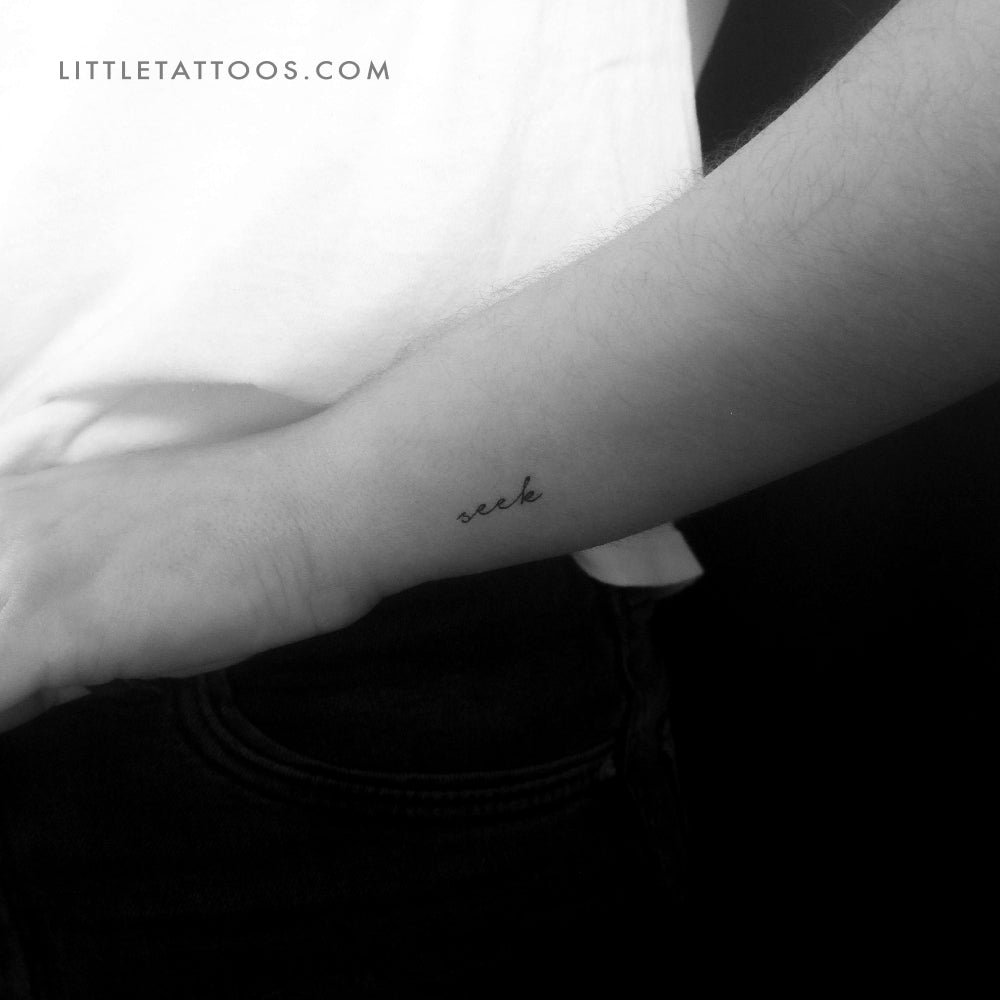 'Seek' Temporary Tattoo - Set of 3