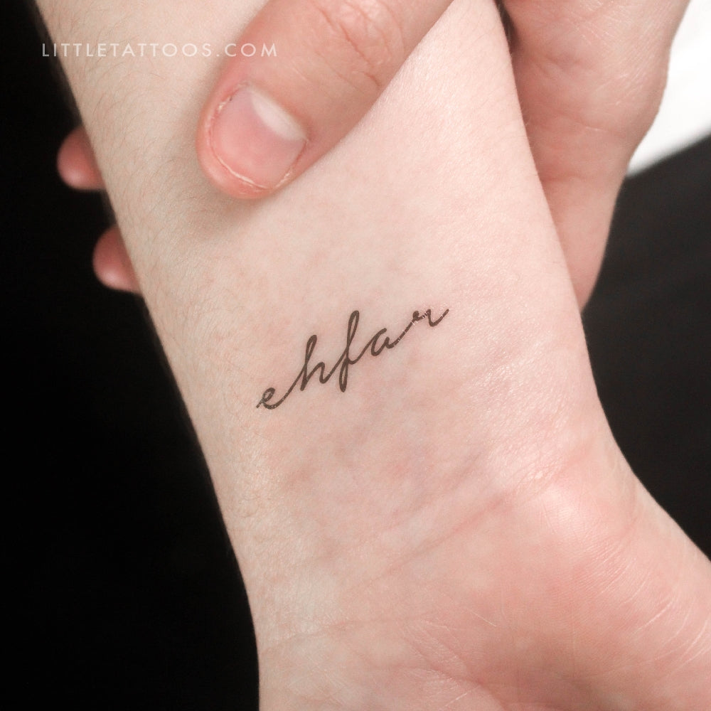 Tatuaje temporal 'ehfar' - Juego de 3