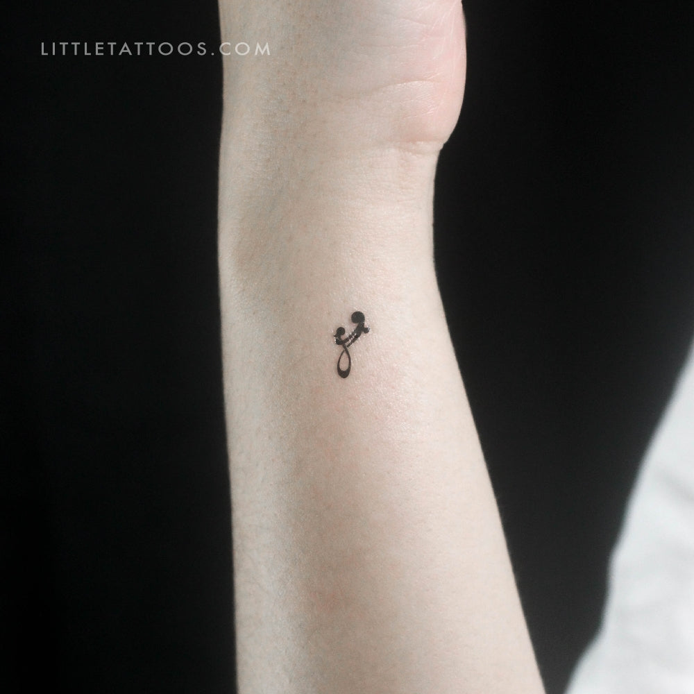 Tatuaje temporal pequeño de madre e hija (juego de 3)