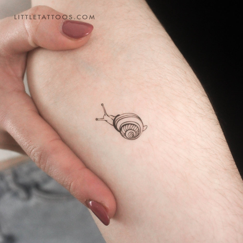Snail Temporary Tattoo - Set of 3