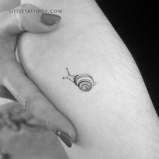 Tatuaje temporal de caracol - Juego de 3