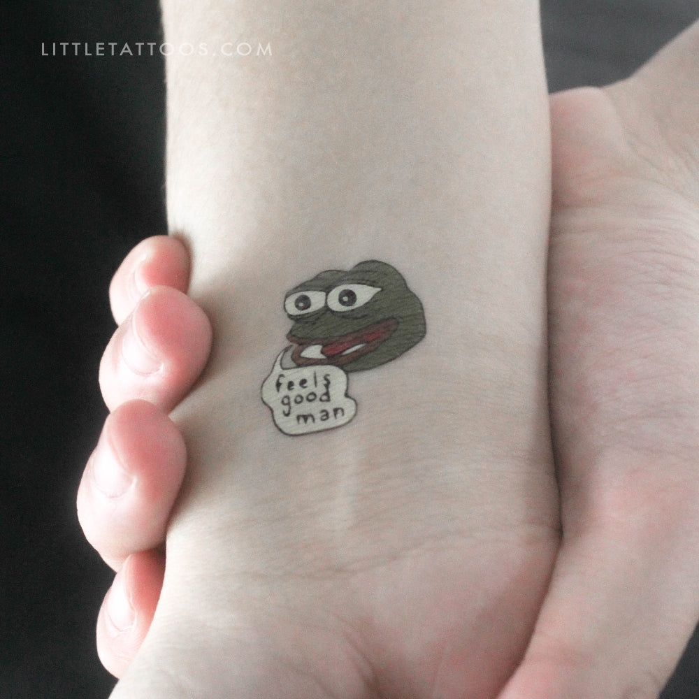 Pepe Temporary Tattoo - Set of 3