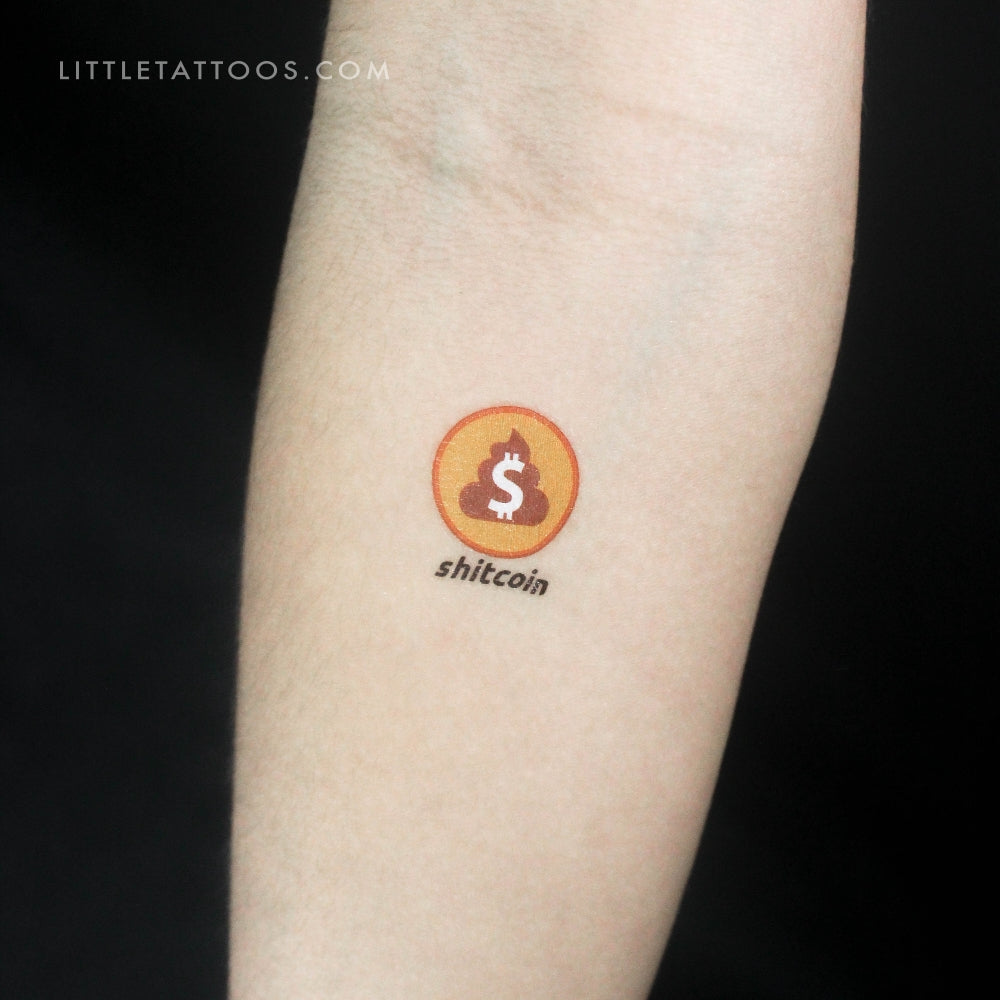 Shitcoin Temporary Tattoo - Set of 3