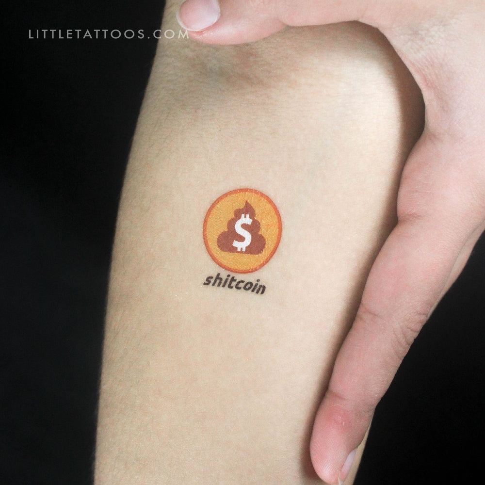 Shitcoin Temporary Tattoo - Set of 3