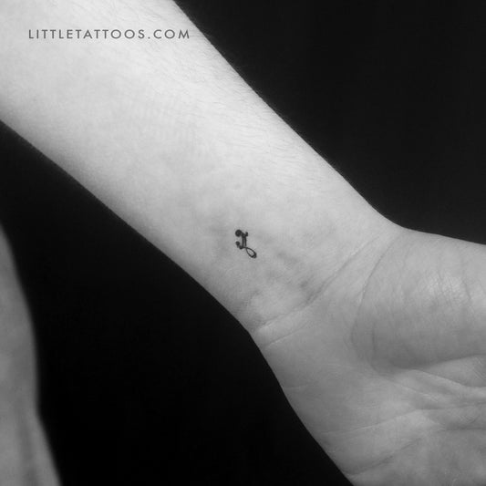 Tiny Mother And Daughter Symbol Temporary Tattoo - Set of 3
