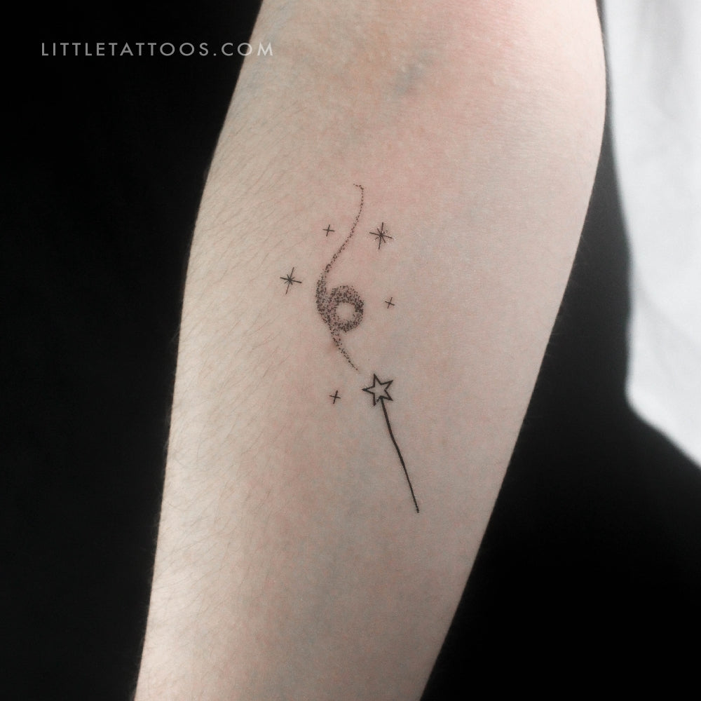 Magic Wand Temporary Tattoo by Cagri Durmaz - Set of 3