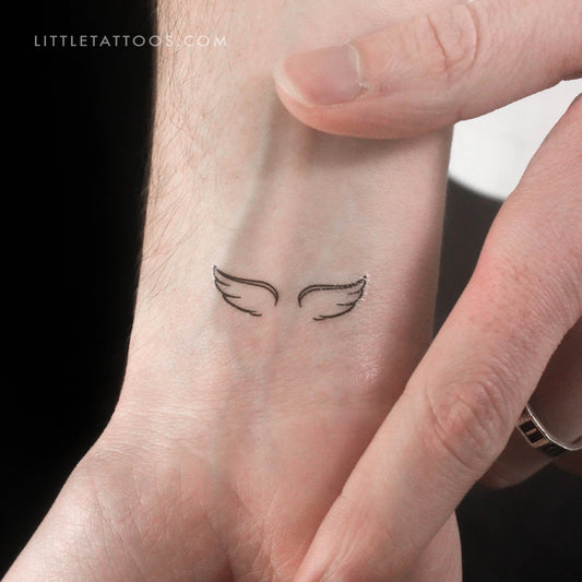 Wing Couple Temporary Tattoo - Set of 3