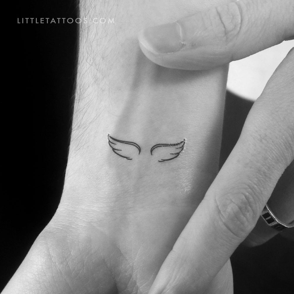 Wing Couple Temporary Tattoo - Set of 3