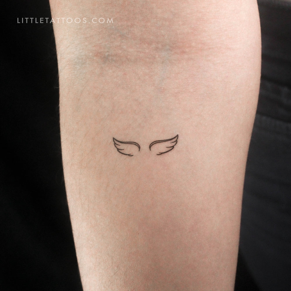 Wing Couple Temporary Tattoo - Set of 3