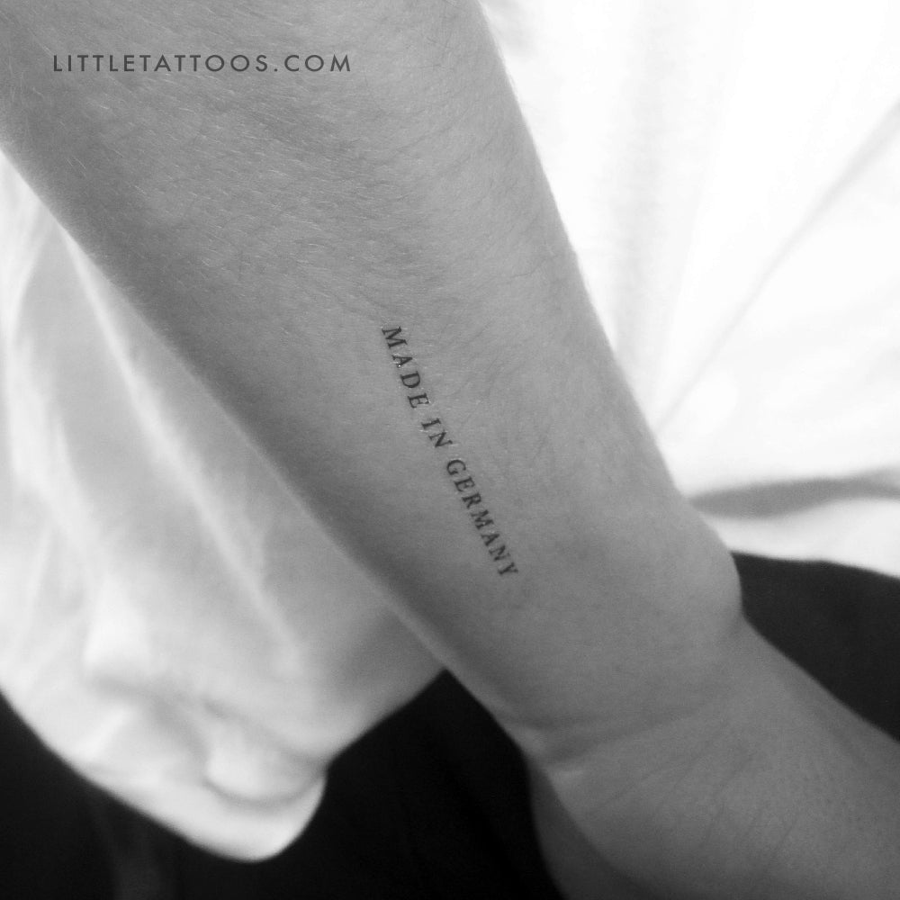 Made In Germany Temporary Tattoo - Set of 3