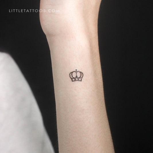 Tatuaje temporal de corona de reina pequeña (juego de 3)