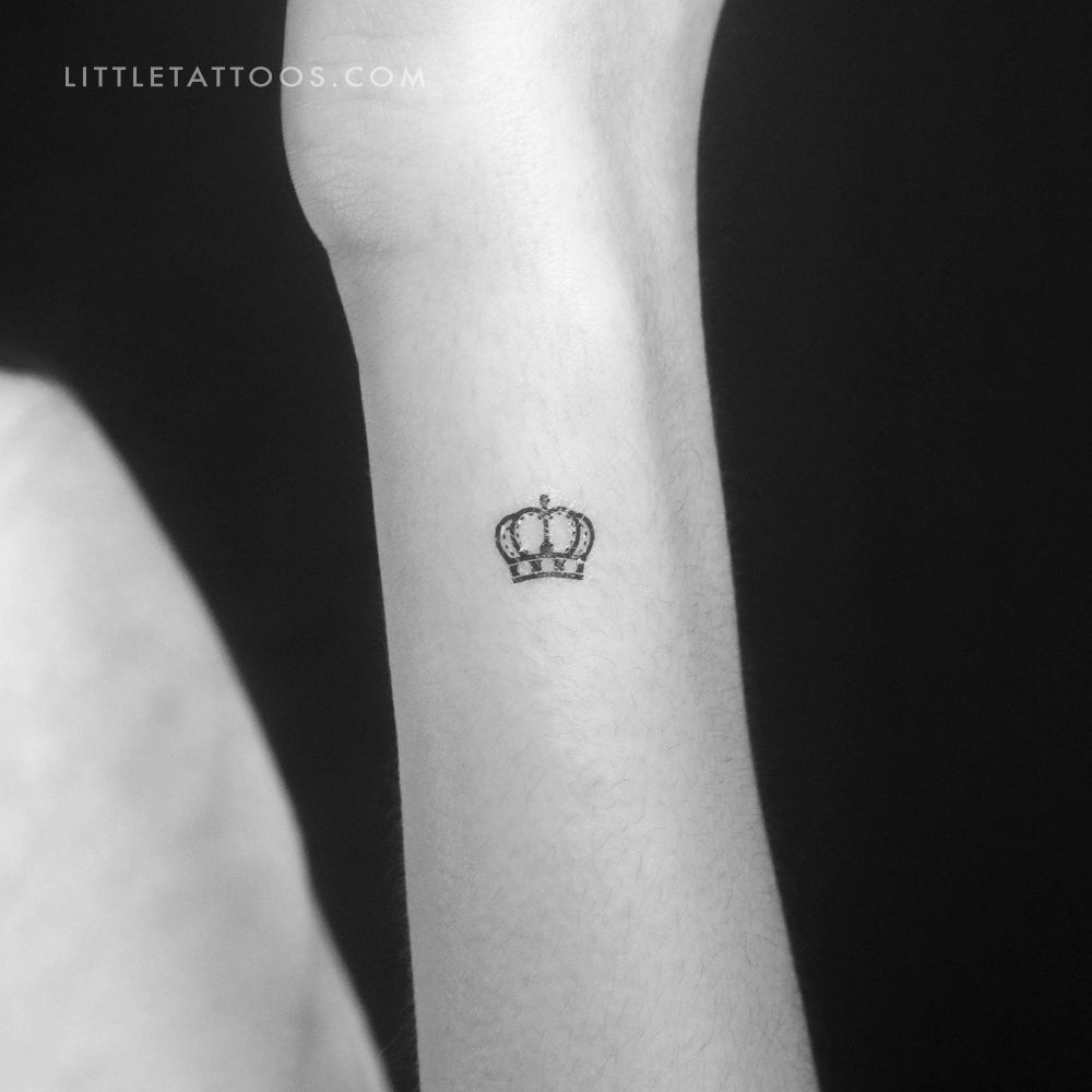 Tatuaje temporal de corona de reina pequeña (juego de 3)