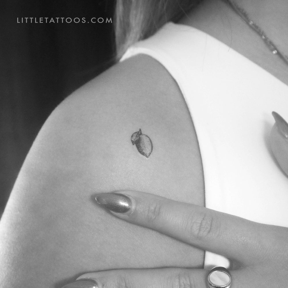 Lemon Temporary Tattoo - Set of 3