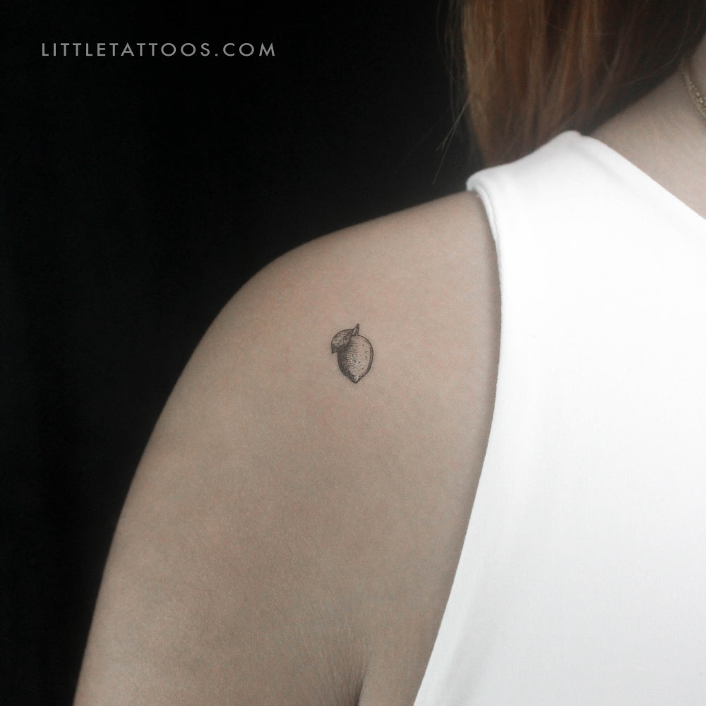 Lemon Temporary Tattoo - Set of 3
